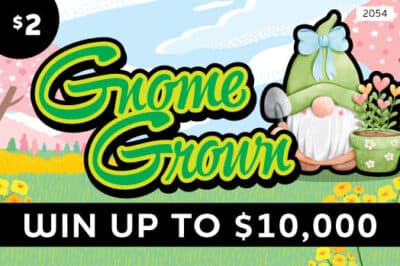 GNOME SERIES scratch-off ticket