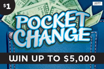 POCKET CHANGE scratch-off ticket
