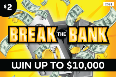 BREAK THE BANK scratch-off ticket