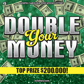DOUBLE YOUR MONEY scratch-off ticket