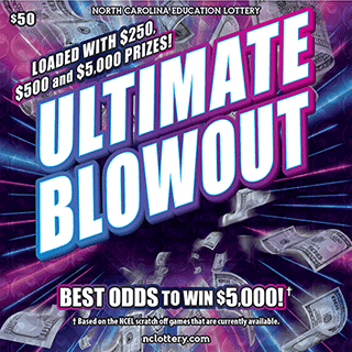 ULTIMATE BLOWOUT scratch-off ticket