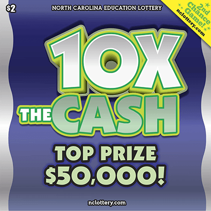 10X THE CASH scratch-off ticket