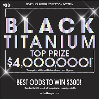 BLACK TITANIUM scratch-off ticket