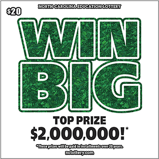 WIN BIG scratch-off ticket