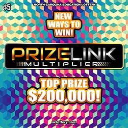 PRIZE LINK MULTIPLIER scratch-off ticket