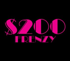$200 FRENZY scratch-off ticket