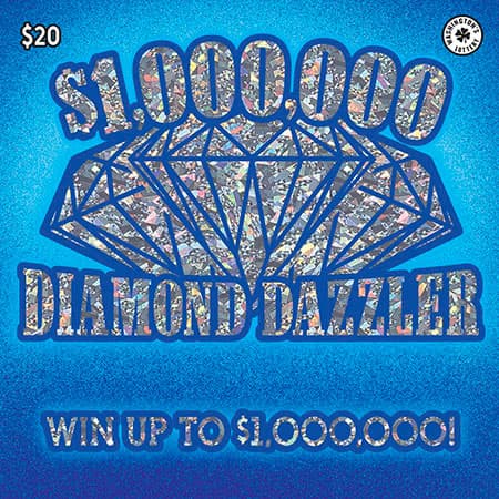 $1,000,000 DIAMOND DAZZLER scratch-off ticket
