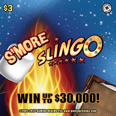 S'MORE SLINGO scratch-off ticket