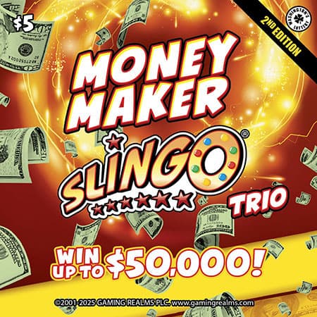 MONEY MAKER SLINGO TRIO 2ND ED scratch-off ticket