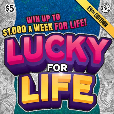 LUCKY FOR LIFE 19TH EDITION scratch-off ticket
