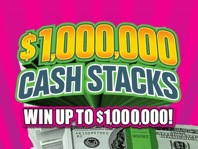 $1,000,000 CASH STACKS scratch-off ticket