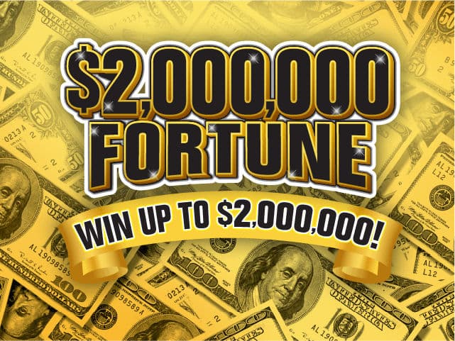 $2,000,000 FORTUNE scratch-off ticket