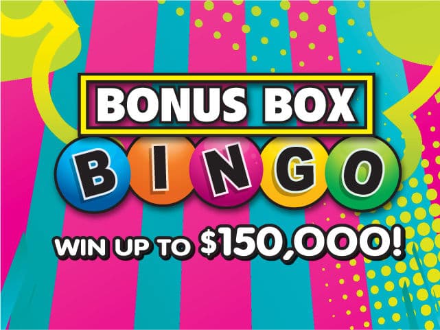 BONUS BOX BINGO scratch-off ticket