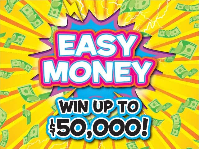 EASY MONEY scratch-off ticket