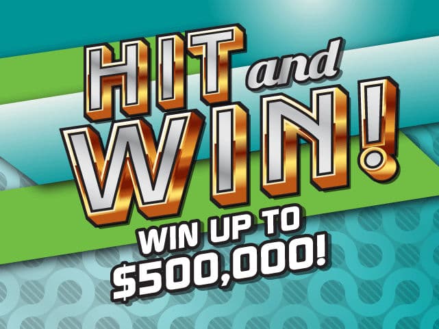 HIT AND WIN! scratch-off ticket