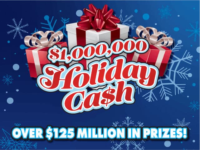 $1,000,000 HOLIDAY CA$H scratch-off ticket