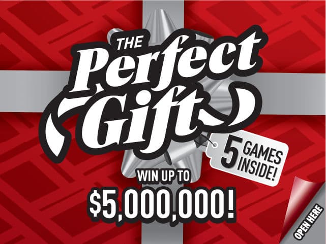 THE PERFECT GIFT scratch-off ticket