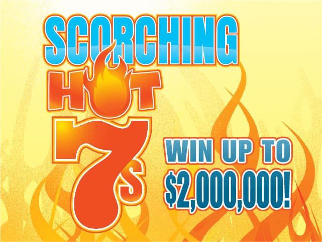 SCORCHING HOT 7S scratch-off ticket