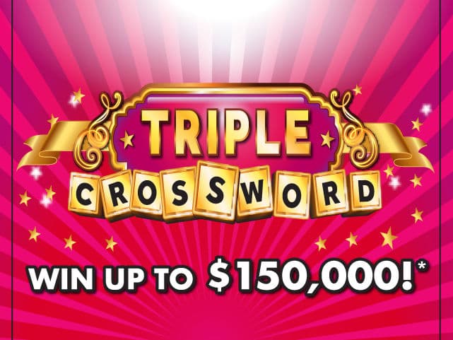TRIPLE CROSSWORD scratch-off ticket