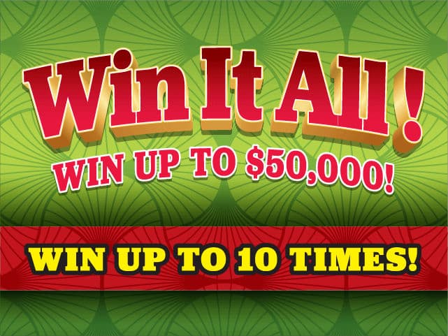 WIN IT ALL! scratch-off ticket