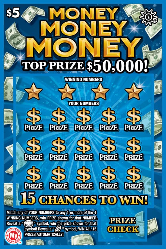 MONEY MONEY MONEY scratch-off ticket