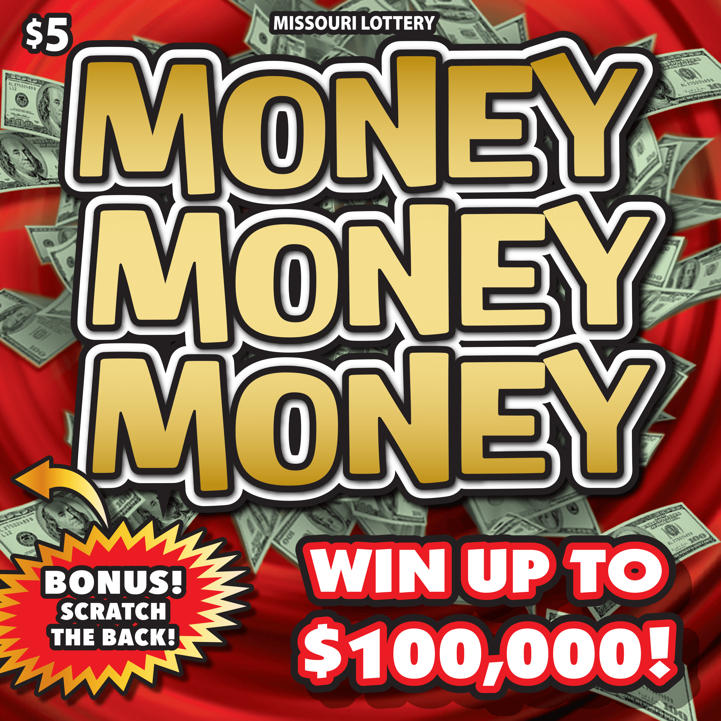 MONEY MONEY MONEY scratch-off ticket