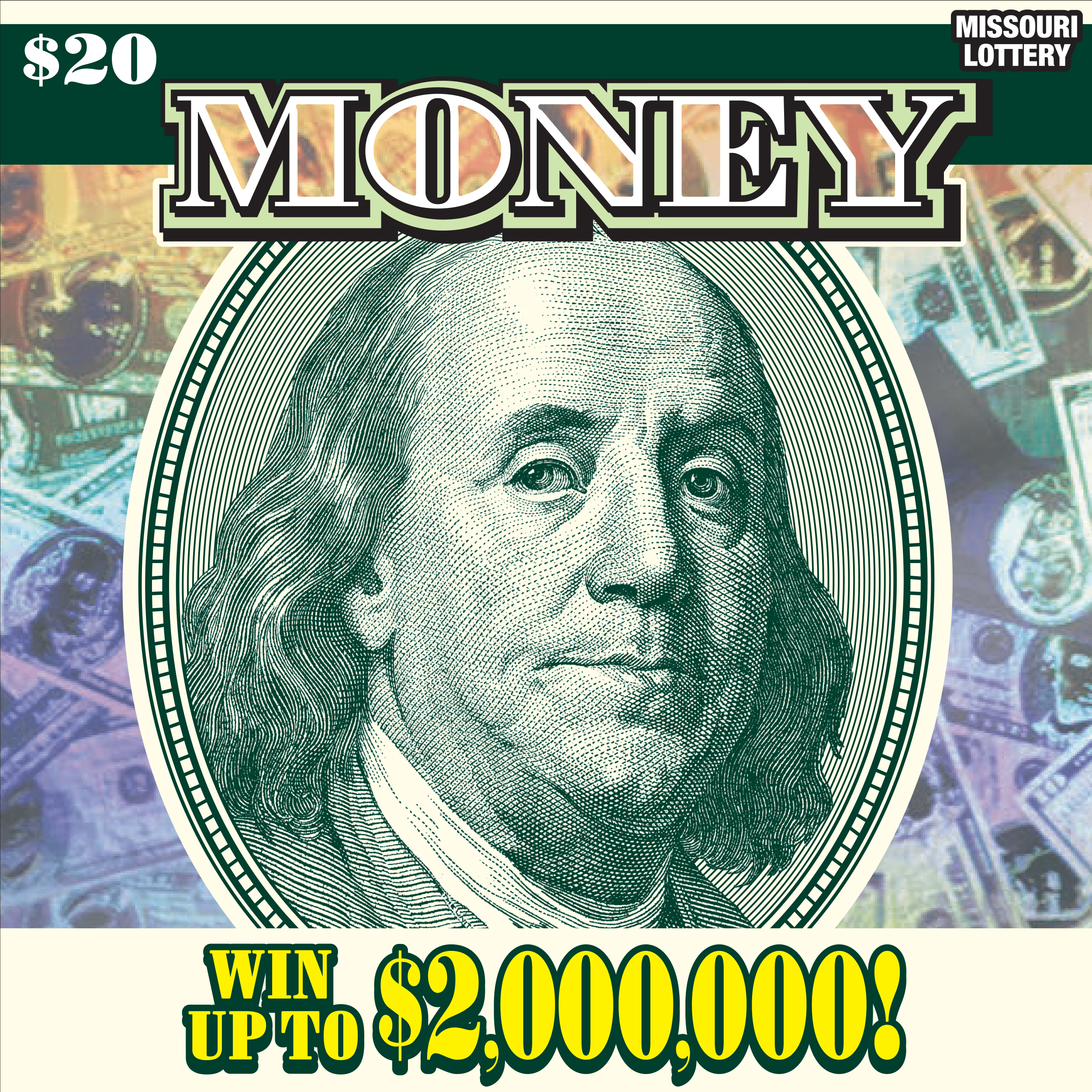 MONEY scratch-off ticket