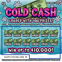 COLD CASH scratch-off ticket
