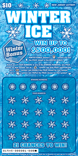WINTER ICE scratch-off ticket