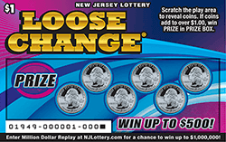 LOOSE CHANGE scratch-off ticket