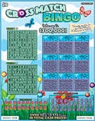 CROSS MATCH BINGO scratch-off ticket