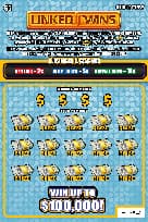 LINKED WINS scratch-off ticket