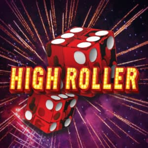 HIGH ROLLER scratch-off ticket