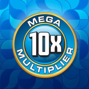 MEGA 10X MULTIPLIER scratch-off ticket