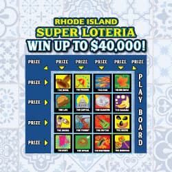 RHODE ISLAND SUPER LOTERIA scratch-off ticket