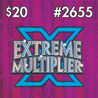 EXTREME MULTIPLIER scratch-off ticket