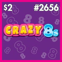 CRAZY 8S scratch-off ticket