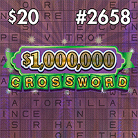 $1,000,000 CROSSWORD scratch-off ticket