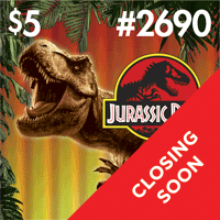 JURASSIC PARK scratch-off ticket