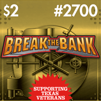 BREAK THE BANK scratch-off ticket