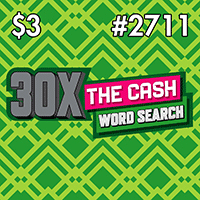 30X THE CASH WORD SEARCH scratch-off ticket