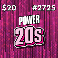 POWER 20S scratch-off ticket