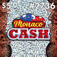 MONACO CASH scratch-off ticket
